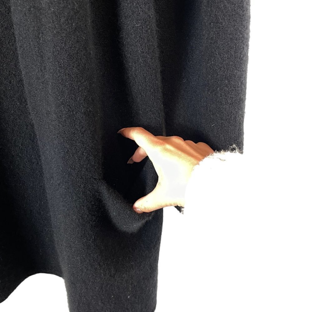 Jenni Kayne Merino Wool Blend Open Front Cardigan Sweater Coat Black Size S - Picture 4 of 8